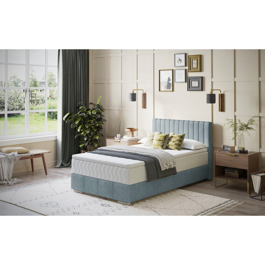 INOSIGN Boxspring Thor met bedbodem, incl. matras, topverkoper Topmatras en sierkussen, in verschillende hardheden beschikbaar afbeelding 1