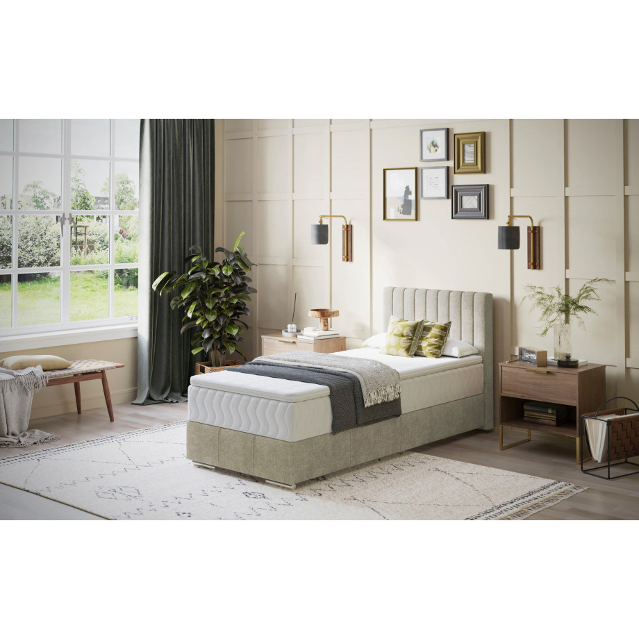 INOSIGN Boxspring Thor met bedbodem, incl. matras, topverkoper Topmatras en sierkussen, in verschillende hardheden beschikbaar afbeelding 1