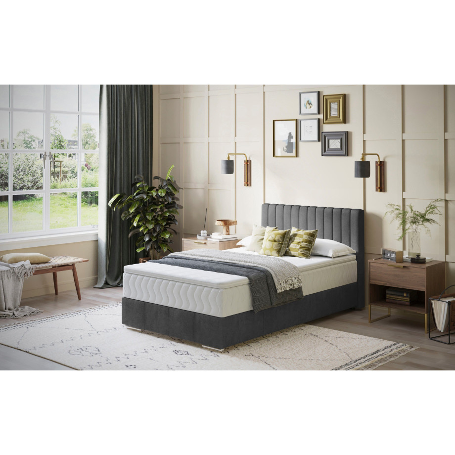 INOSIGN Boxspring Thor met bedbodem, incl. matras, topverkoper Topmatras en sierkussen, in verschillende hardheden beschikbaar afbeelding 1