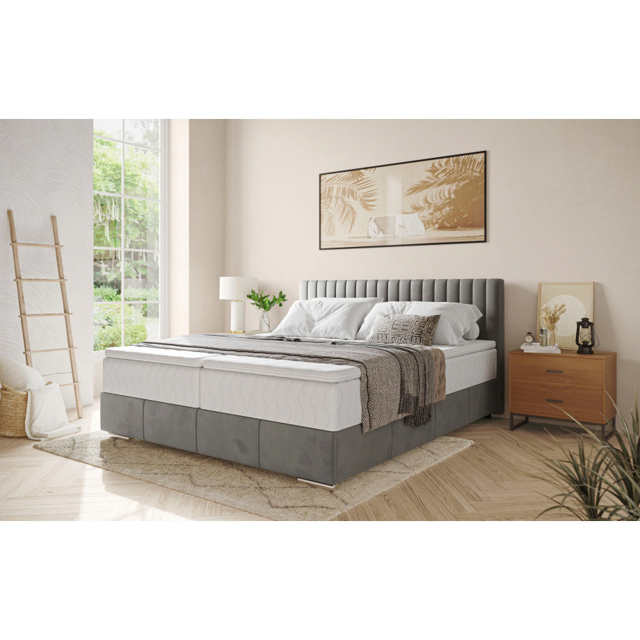 INOSIGN Boxspring Thor met bedbodem, incl. matras, topverkoper Topmatras en sierkussen, in verschillende hardheden beschikbaar afbeelding 1