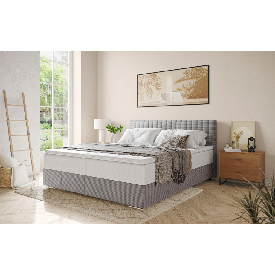 INOSIGN Boxspring Thor met bedbodem, incl. matras, topverkoper Topmatras en sierkussen, in verschillende hardheden beschikbaar afbeelding 1