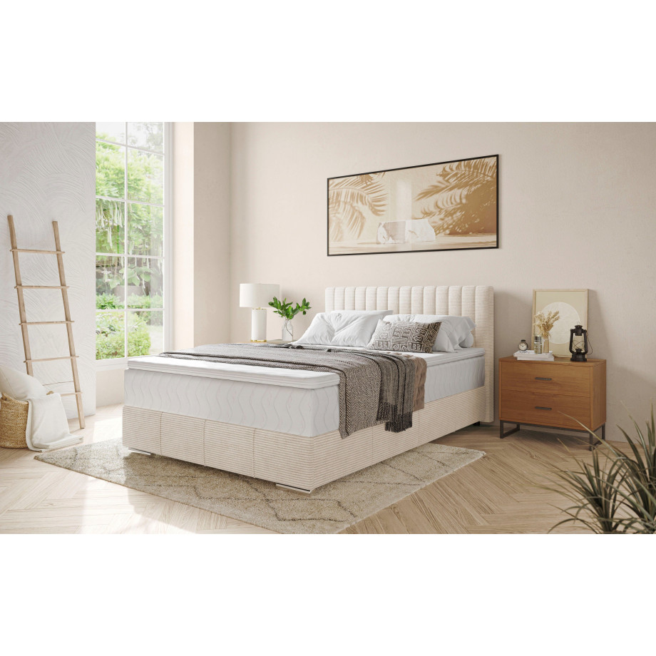 INOSIGN Boxspring Thor met bedbodem, incl. matras, topverkoper Topmatras en sierkussen, in verschillende hardheden beschikbaar afbeelding 1