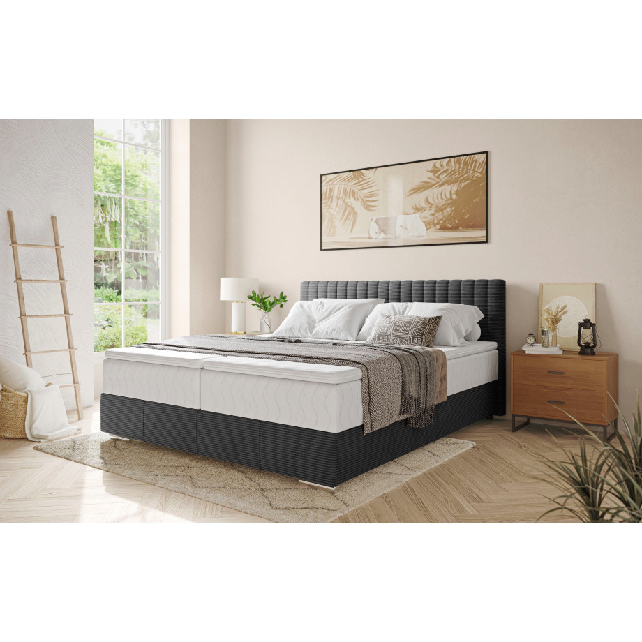 INOSIGN Boxspring Thor met bedbodem, incl. matras, topverkoper Topmatras en sierkussen, in verschillende hardheden beschikbaar afbeelding 1