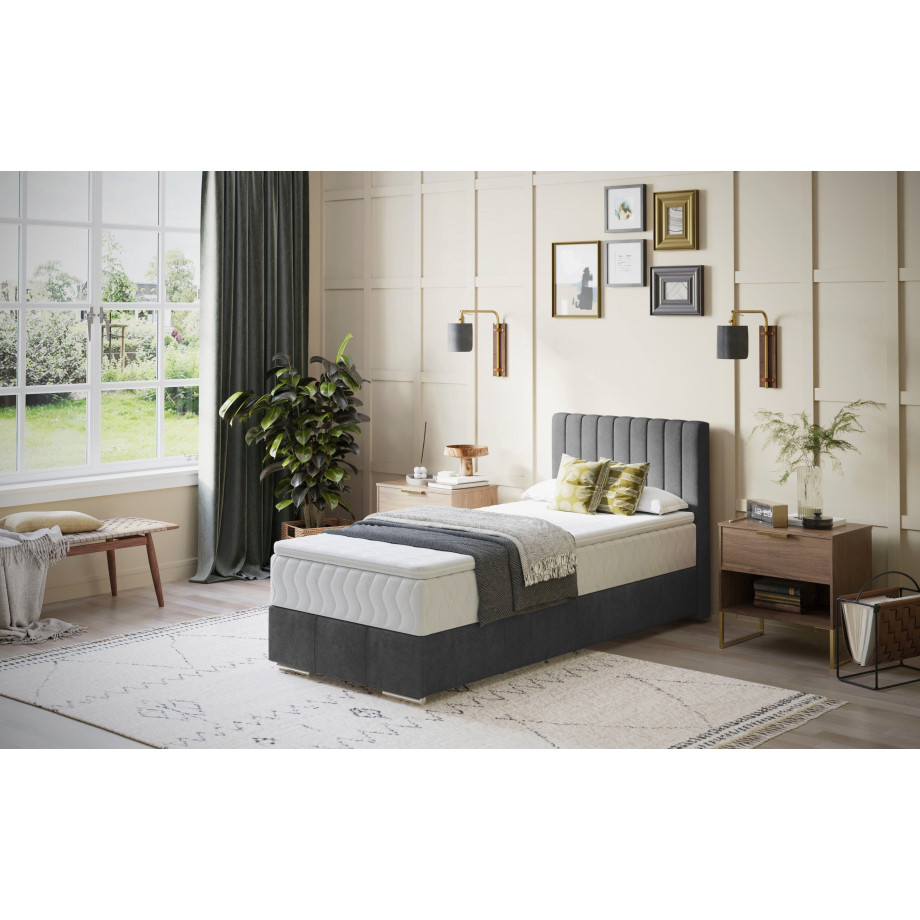 INOSIGN Boxspring Thor met bedbodem, incl. matras, topverkoper Topmatras en sierkussen, in verschillende hardheden beschikbaar afbeelding 1