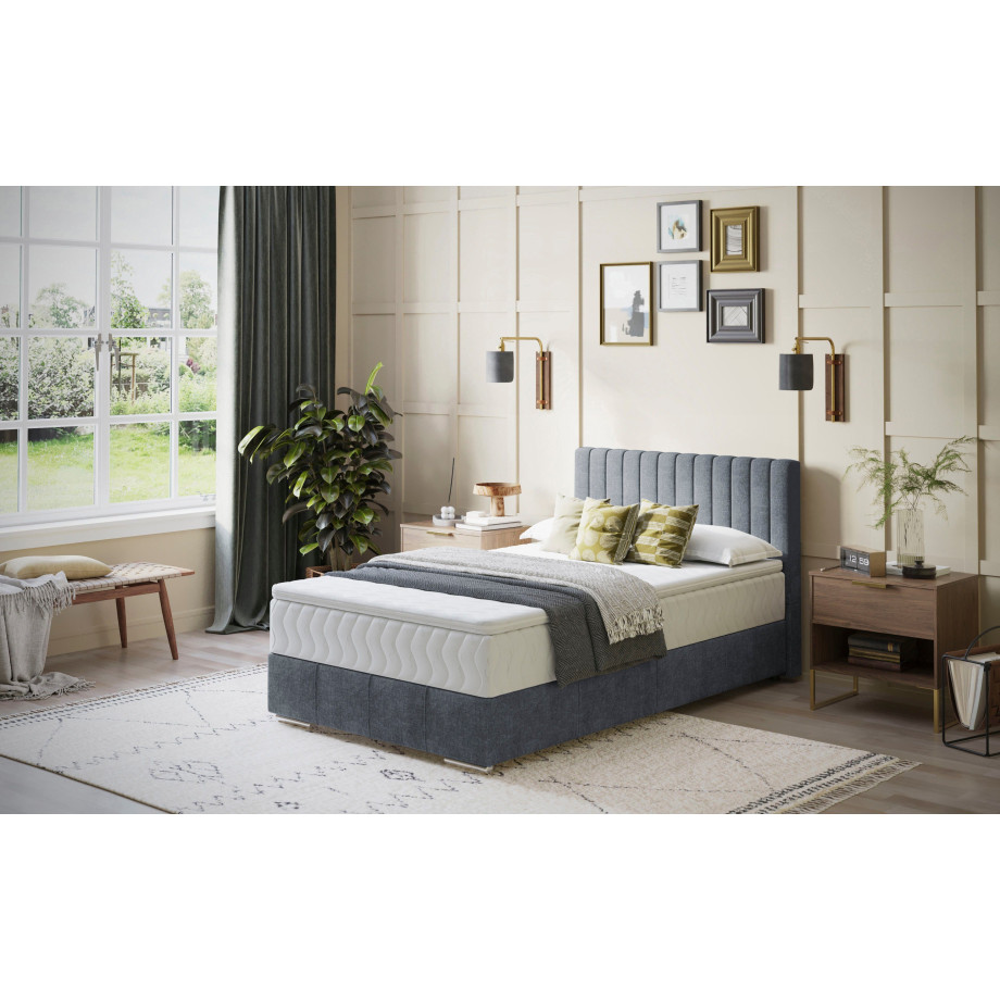 INOSIGN Boxspring Thor met bedbodem, incl. matras, topverkoper Topmatras en sierkussen, in verschillende hardheden beschikbaar afbeelding 1