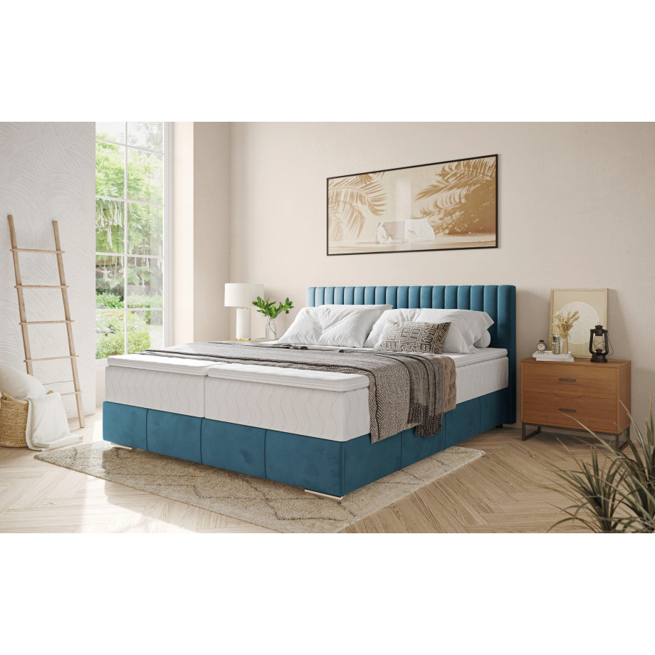 INOSIGN Boxspring Thor met bedbodem, incl. matras, topverkoper Topmatras en sierkussen, in verschillende hardheden beschikbaar afbeelding 1