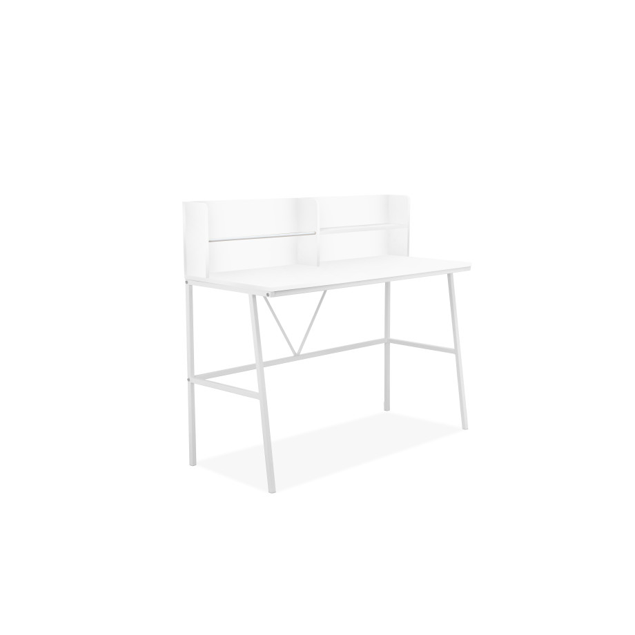 INOSIGN Bureau Jaxson wit frame van metaal, breedte 120 cm (1 stuk) afbeelding 1