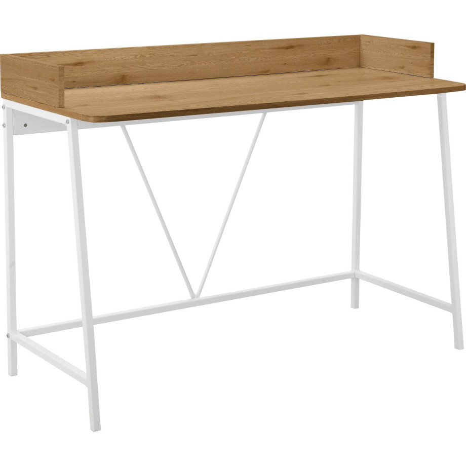 INOSIGN Bureau Jullian wit frame van metaal, breedte 120 cm (1 stuk) afbeelding 1