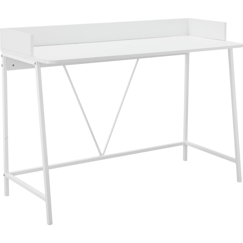 INOSIGN Bureau Jullian wit frame van metaal, breedte 120 cm (1 stuk) afbeelding 1