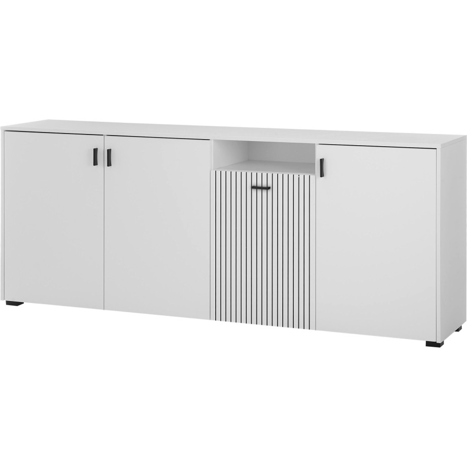 INOSIGN Dressoir Hudson in moderne trendkleur, handgrepen van metaal (zwart), breedte 200 cm afbeelding 1