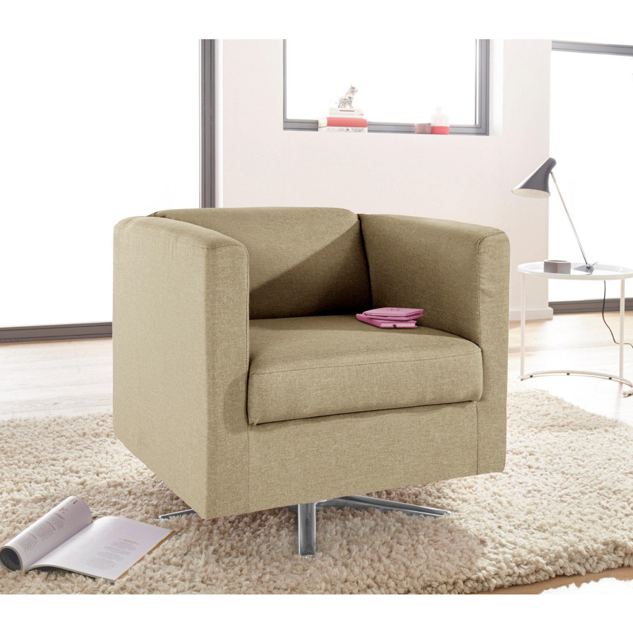 INOSIGN Fauteuil Bob draaibaar met kruisvoet afbeelding 1