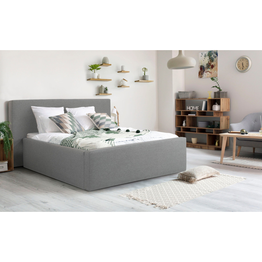 INOSIGN Gestoffeerd bed DALINA rechtlijnig hoofdbord, in 5 breedten, ook in 220 cm lengte afbeelding 1