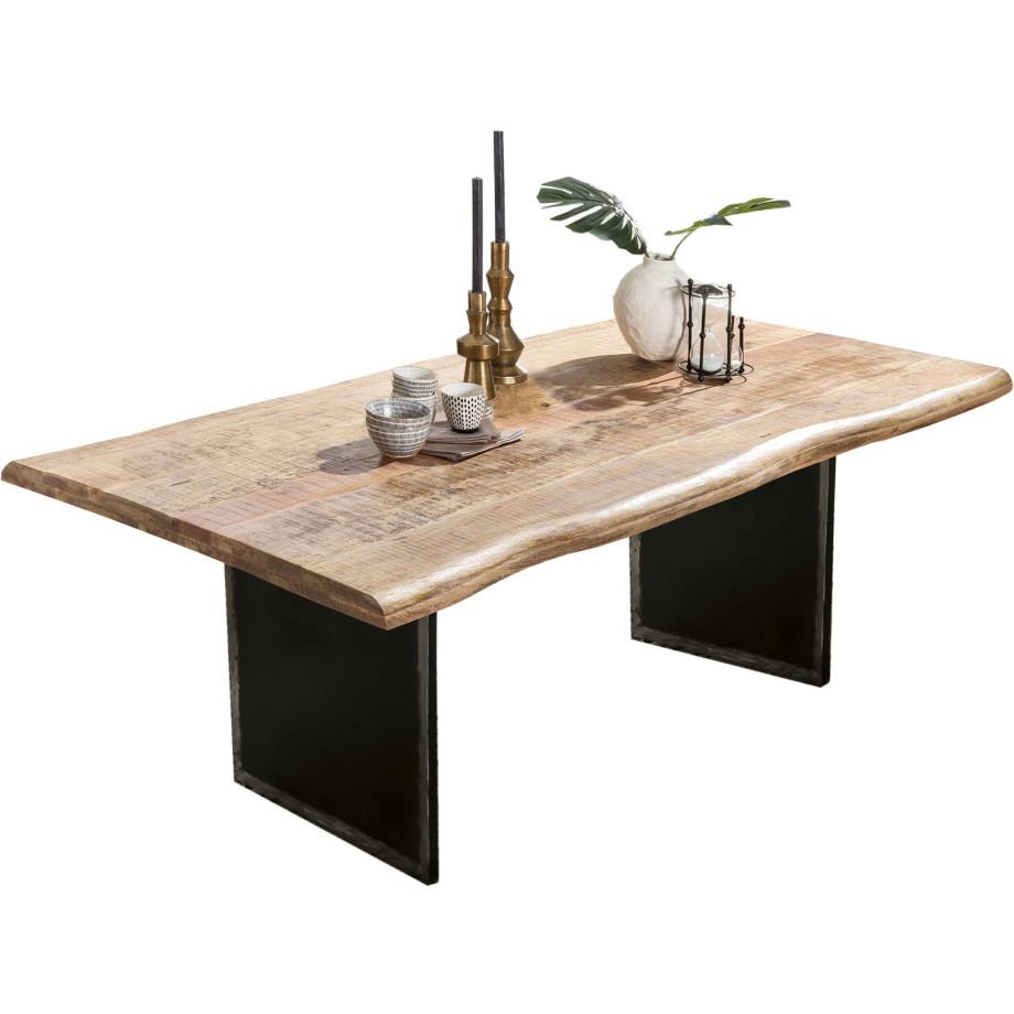 INOSIGN Tafel met hout met boomrand alsof gegroeid (1 stuk) afbeelding 1