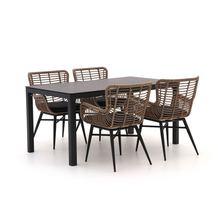 Intenso Asti/La Fonte 160cm dining tuinset 5-delig - Laagste prijsgarantie! afbeelding 1