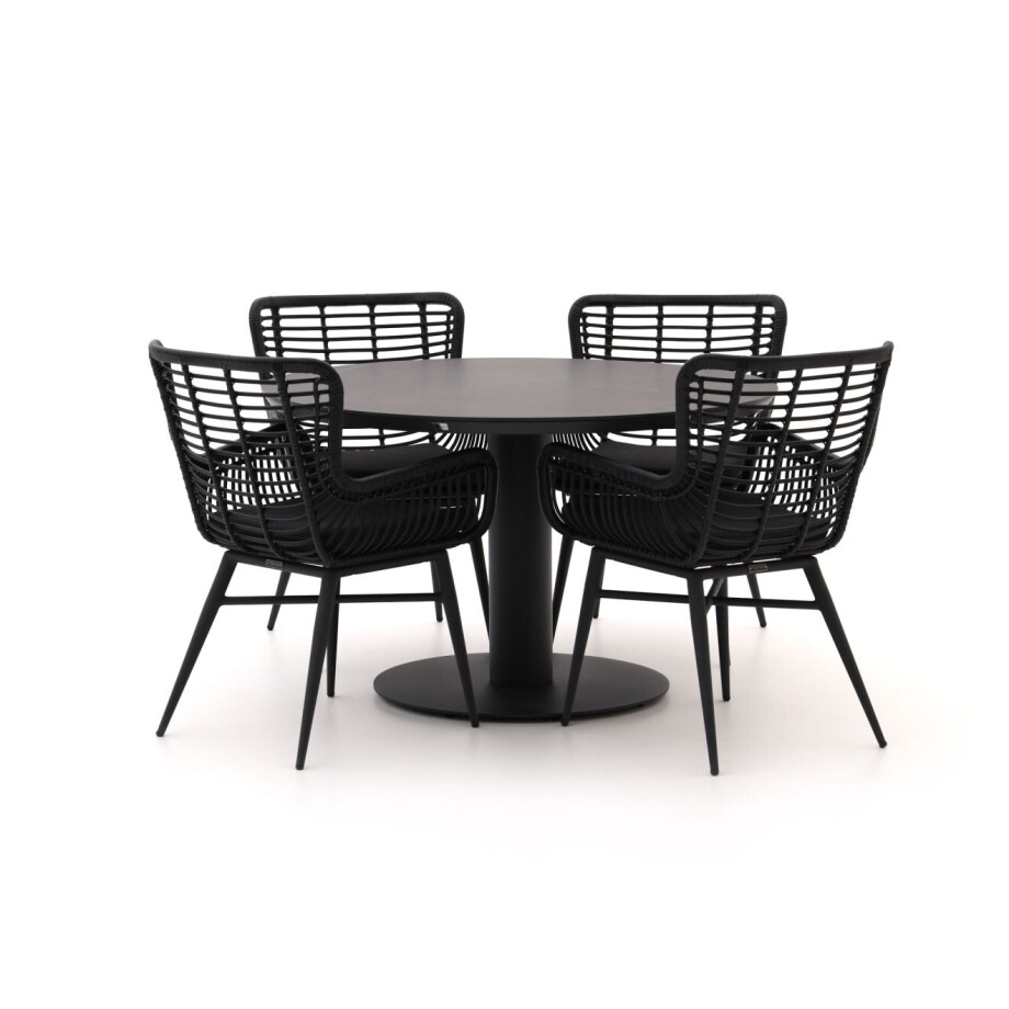 Intenso Asti/La Fonte Ø120cm dining tuinset 5-delig - Laagste prijsgarantie! afbeelding 1