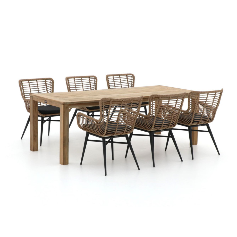 Intenso Asti/ROUGH-S 220cm dining tuinset 7-delig - Laagste prijsgarantie! afbeelding 1