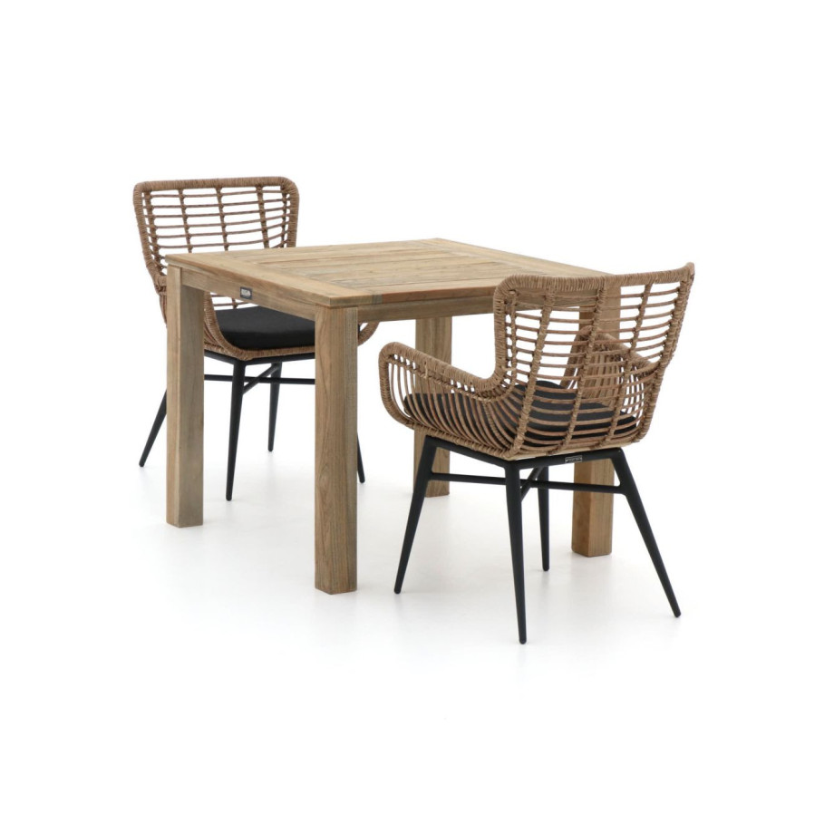 Intenso Asti/ROUGH-S 90cm dining tuinset 3-delig - Laagste prijsgarantie! afbeelding 1