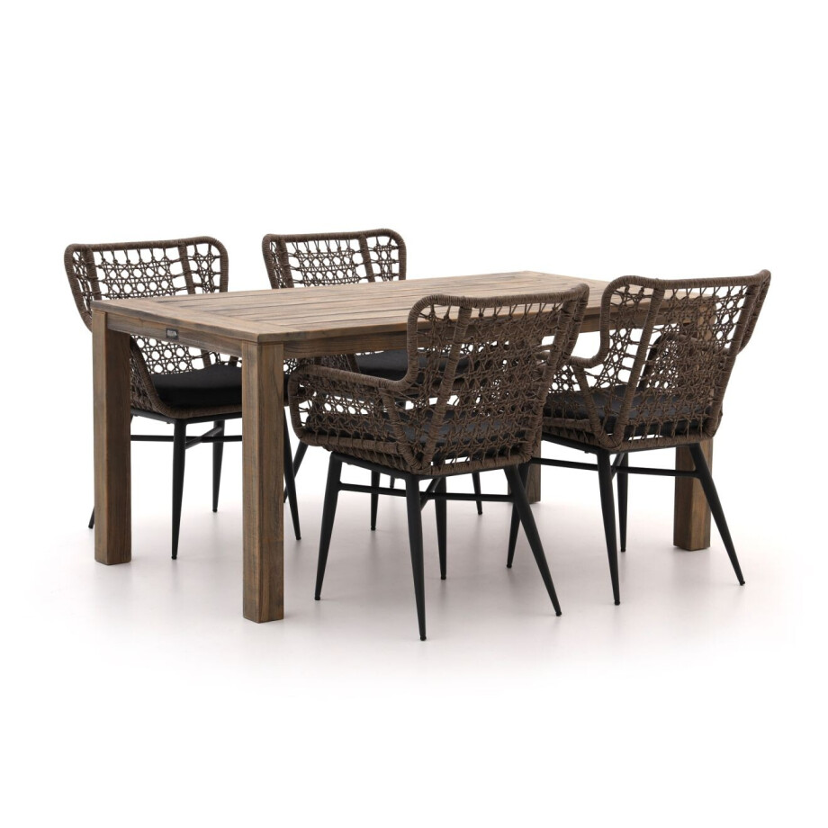 Intenso Busso/ROUGH-S 160cm dining tuinset 5-delig - Laagste prijsgarantie! afbeelding 1