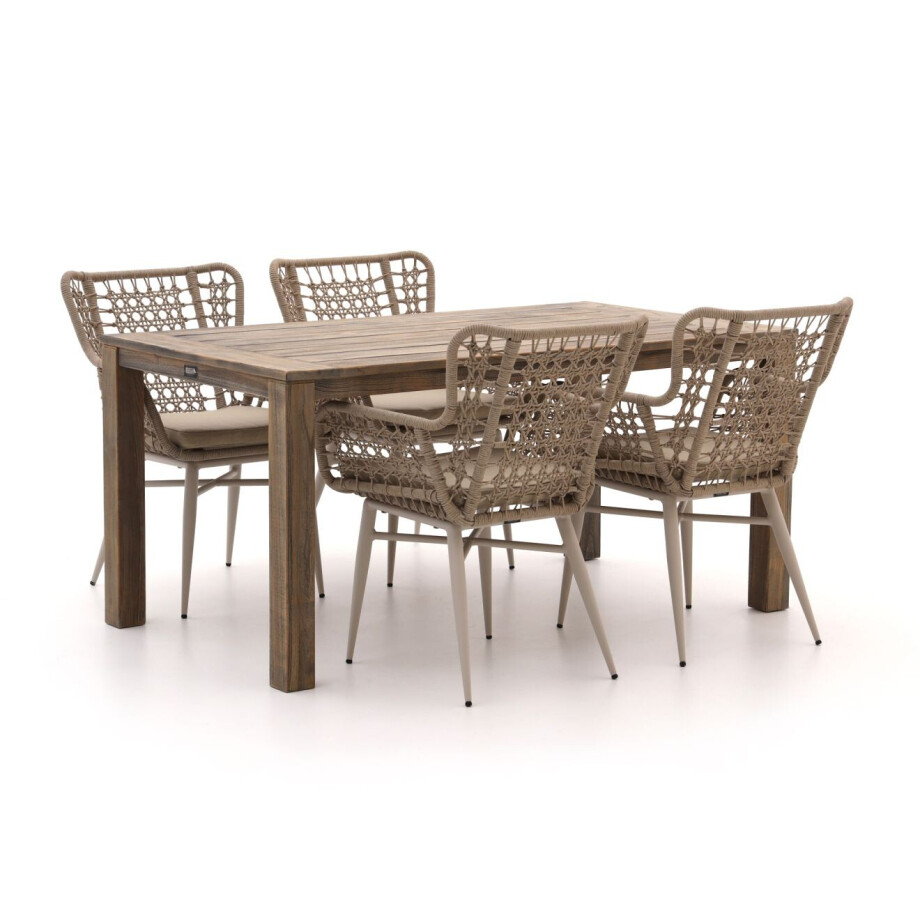 Intenso Busso/ROUGH-S 160cm dining tuinset 5-delig - Laagste prijsgarantie! afbeelding 1