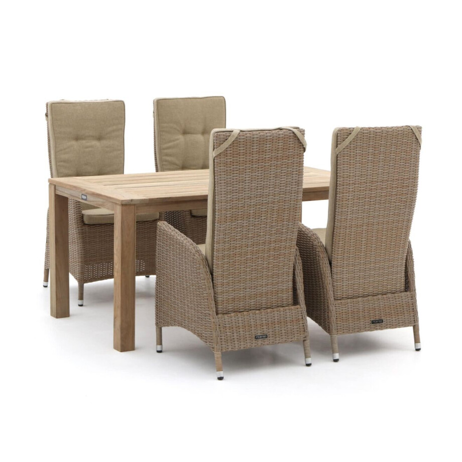 Intenso Fabrizi/ROUGH-S 160cm dining tuinset 5-delig verstelbaar - Laagste prijsgarantie! afbeelding 1