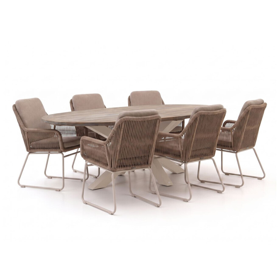 Intenso Isorella/ROUGH-Y Ellips 240cm dining tuinset 7-delig - Laagste prijsgarantie! Intenso Isorella/ROUGH-Y Ellips 240cm dining tuinset 7-delig - Laagste prijsgarantie! afbeelding 1