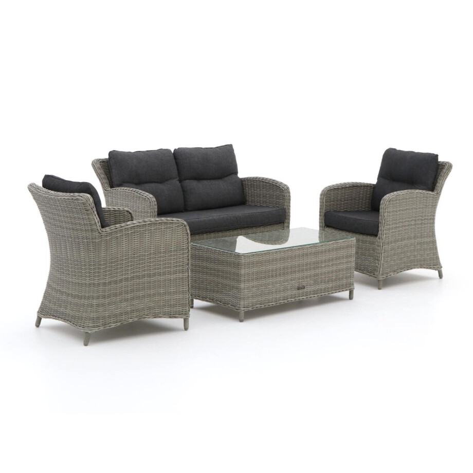 Intenso Leone/Milano stoel-bank loungeset 4-delig - Laagste prijsgarantie! afbeelding 1