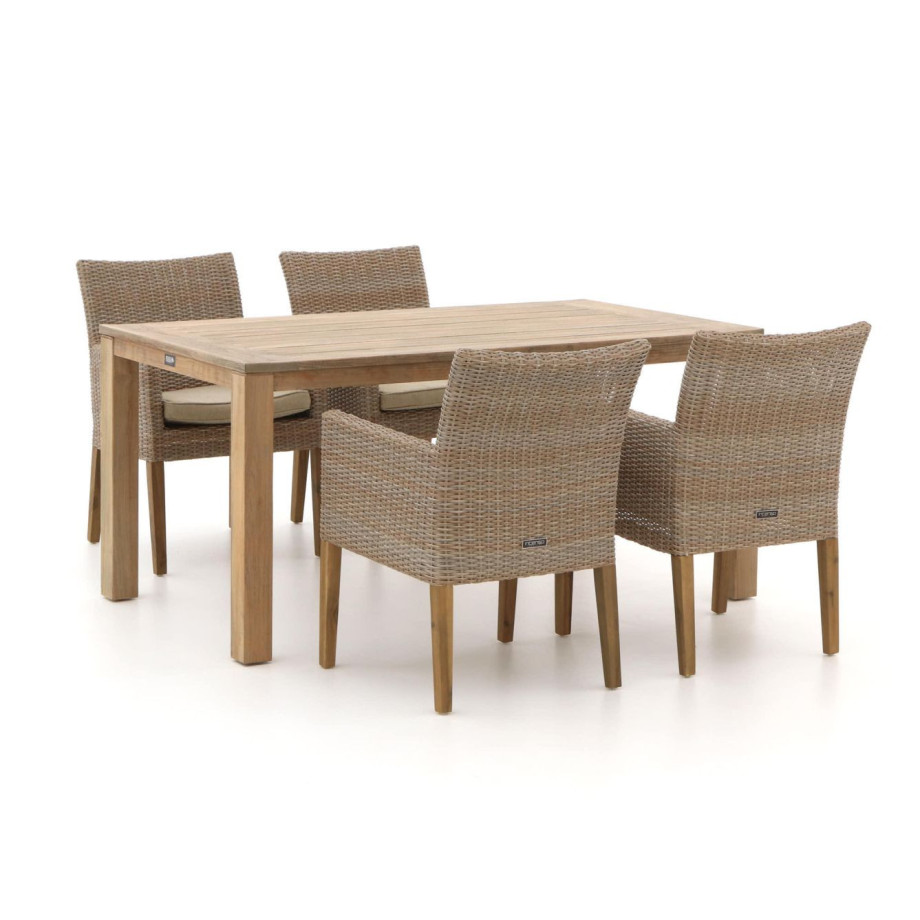 Intenso Lesa/ROUGH-S 160cm dining tuinset 5-delig - Laagste prijsgarantie! afbeelding 1