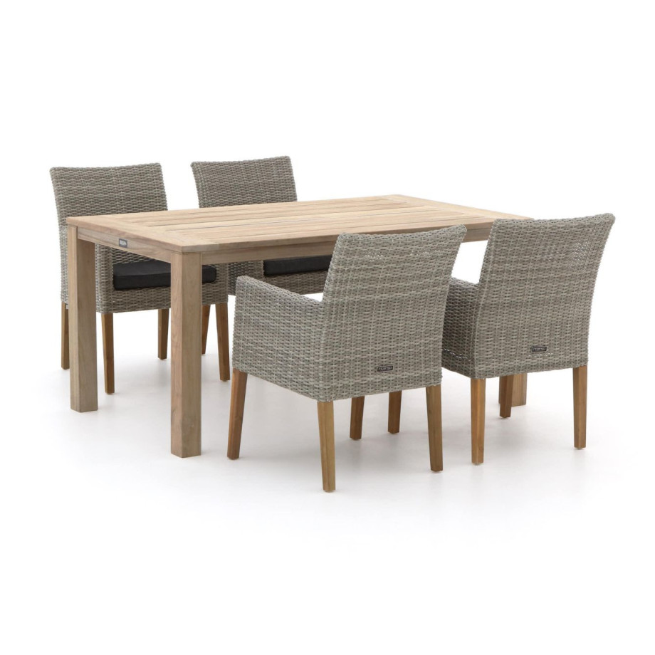 Intenso Lesa/ROUGH-S 160cm dining tuinset 5-delig - Laagste prijsgarantie! afbeelding 1