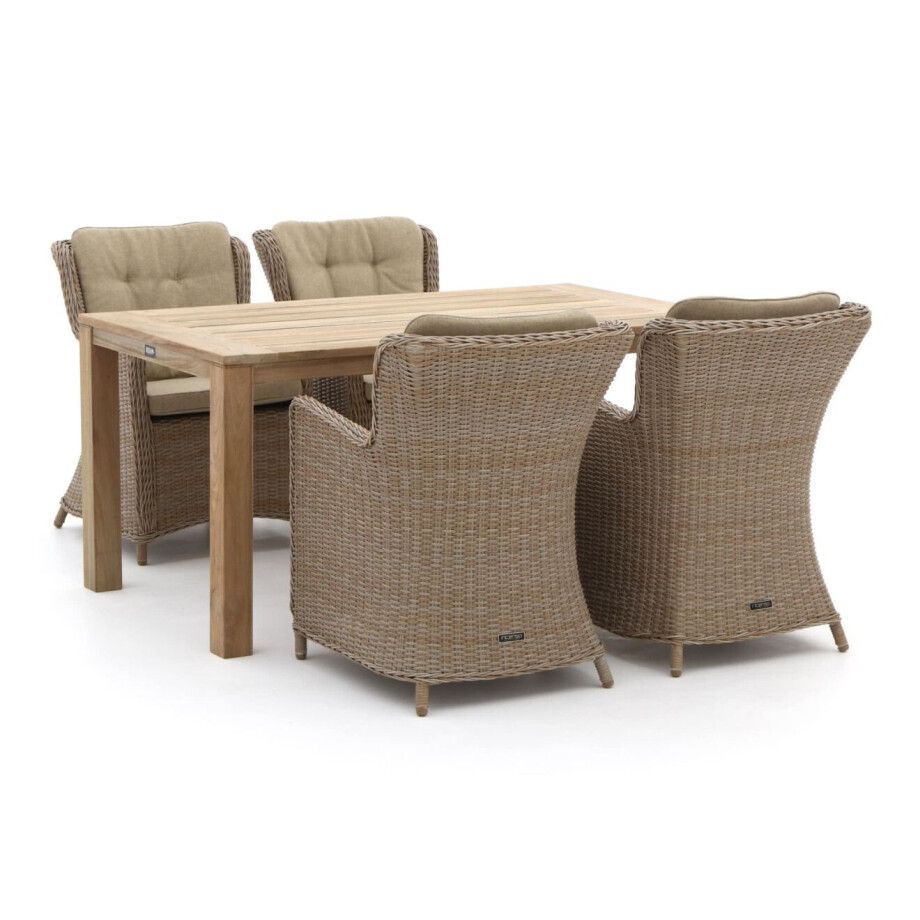 Intenso Milano/ROUGH-S 160cm dining tuinset 5-delig - Laagste prijsgarantie! afbeelding 1