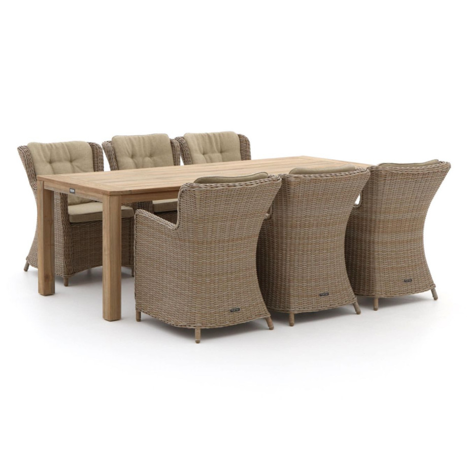 Intenso Milano/ROUGH-S 220cm dining tuinset 7-delig - Laagste prijsgarantie! afbeelding 1