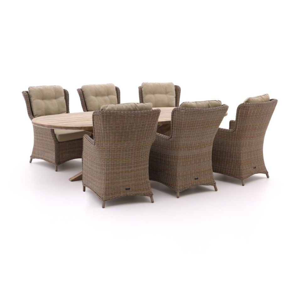 Intenso Milano/ROUGH-Y Ellips 280cm lounge-dining tuinset 7-delig - Laagste prijsgarantie! afbeelding 1