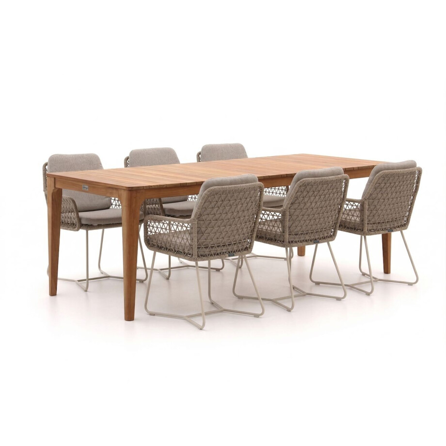 Intenso Trasimeno/Bruca 220cm dining tuinset 7-delig - Laagste prijsgarantie! afbeelding 1