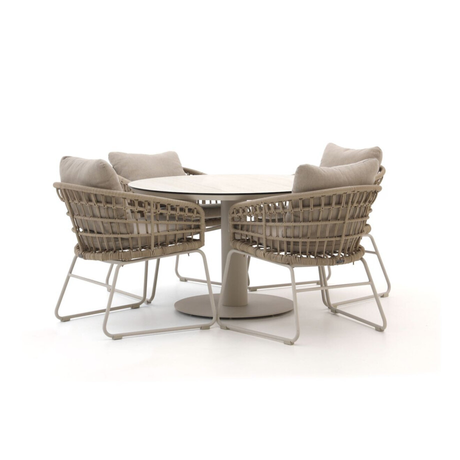 Intenso Trofarello/La Fonte ø120cm dining tuinset 5-delig - Laagste prijsgarantie! Intenso Trofarello/La Fonte ø120cm dining tuinset 5-delig - Laagste prijsgarantie! afbeelding 1