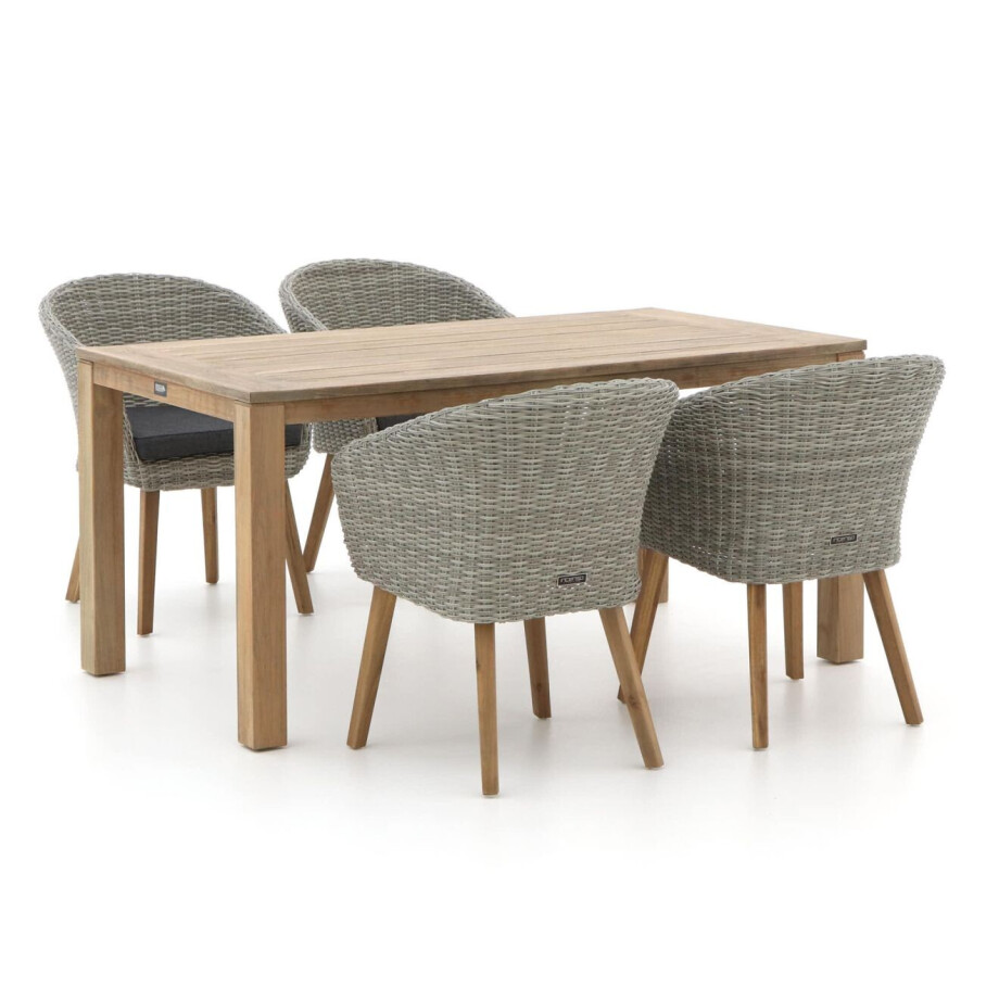 Intenso Tropea/ROUGH-S 160cm dining tuinset 5-delig - Laagste prijsgarantie! afbeelding 1