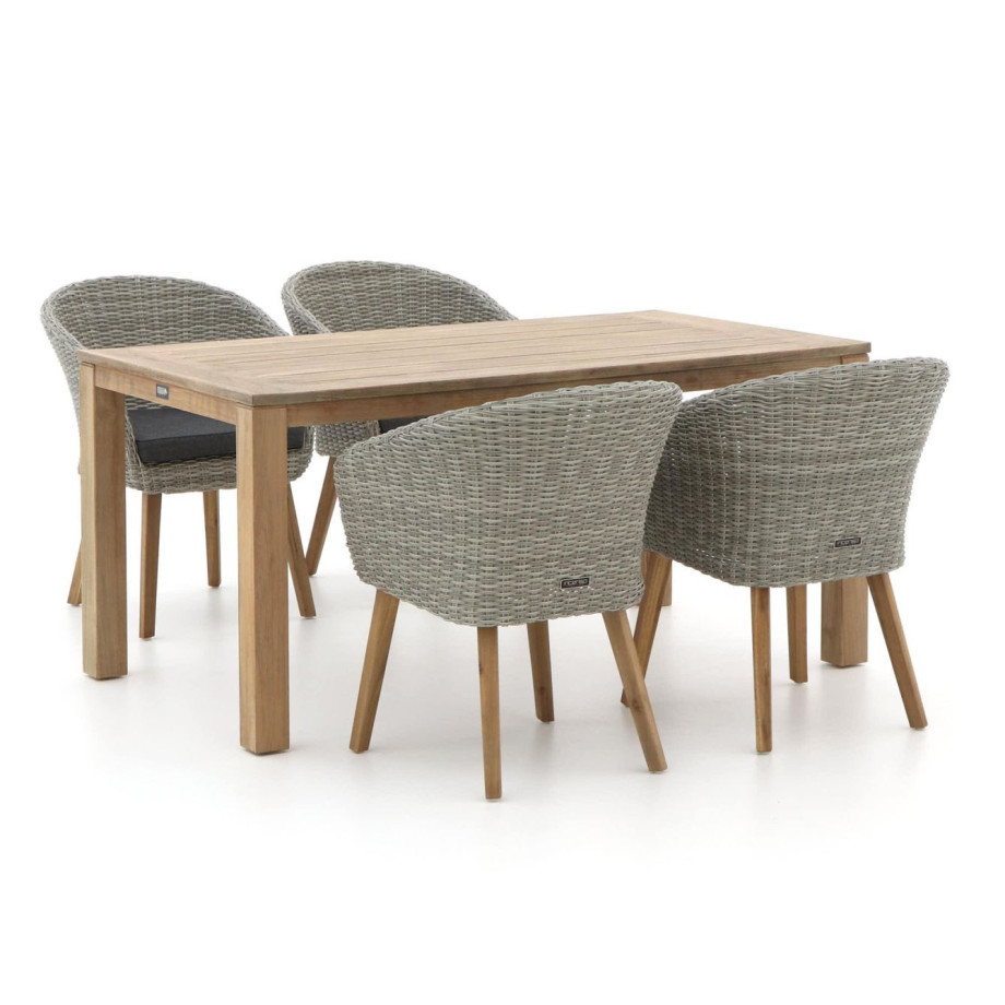 Intenso Tropea/ROUGH-S 160cm dining tuinset 5-delig - Laagste prijsgarantie! afbeelding 1