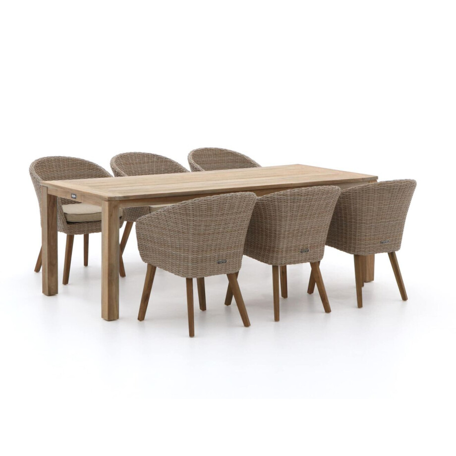 Intenso Tropea/ROUGH-S 220cm dining tuinset 7-delig - Laagste prijsgarantie! afbeelding 1