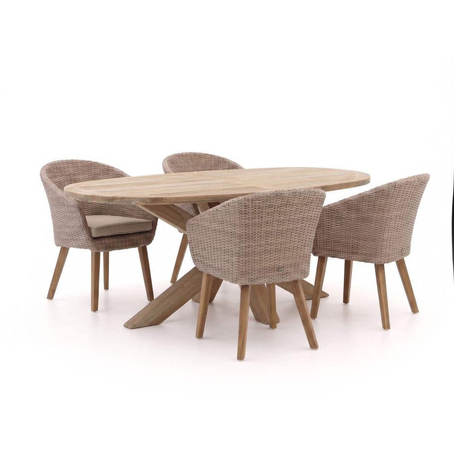 Intenso Tropea/ROUGH-Y Ellips 200cm dining tuinset 5-delig - Laagste prijsgarantie! Intenso Tropea/ROUGH-Y Ellips 200cm dining tuinset 5-delig - Laagste prijsgarantie! afbeelding 1