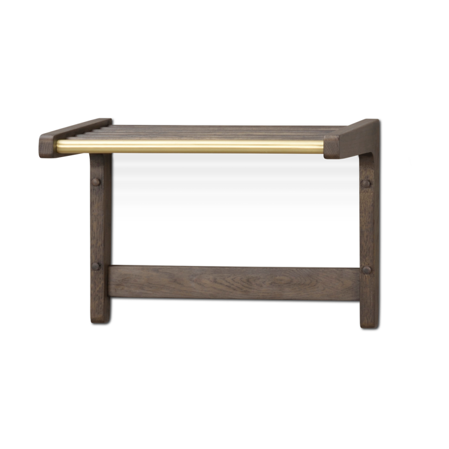 Inverness houten kapstok donker eiken - 45 x 32 cm Inverness houten kapstok donker eiken - 45 x 32 cm afbeelding 1