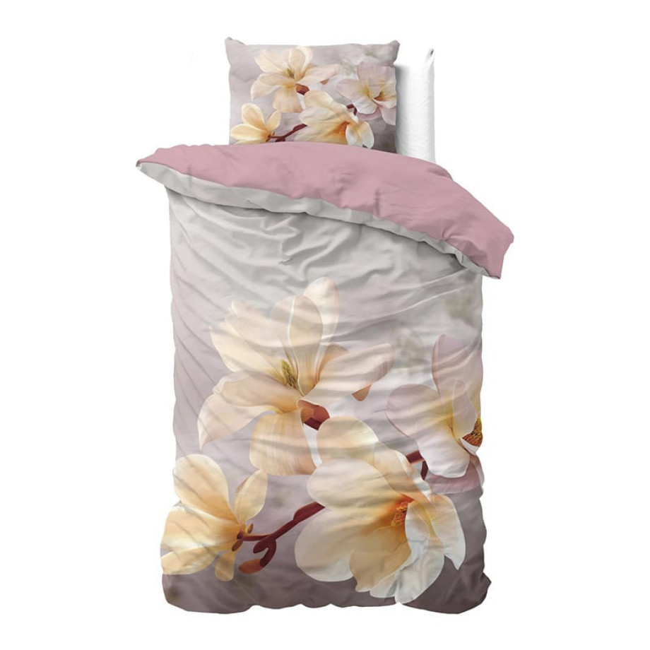 Dekbedovertrek Isaline - Eenpersoons (140x200 cm) - Meerkleurig Microvezel - Dessin: Bloemen - Sleeptime Essentials - Dekbed-Discounter.nl afbeelding 1