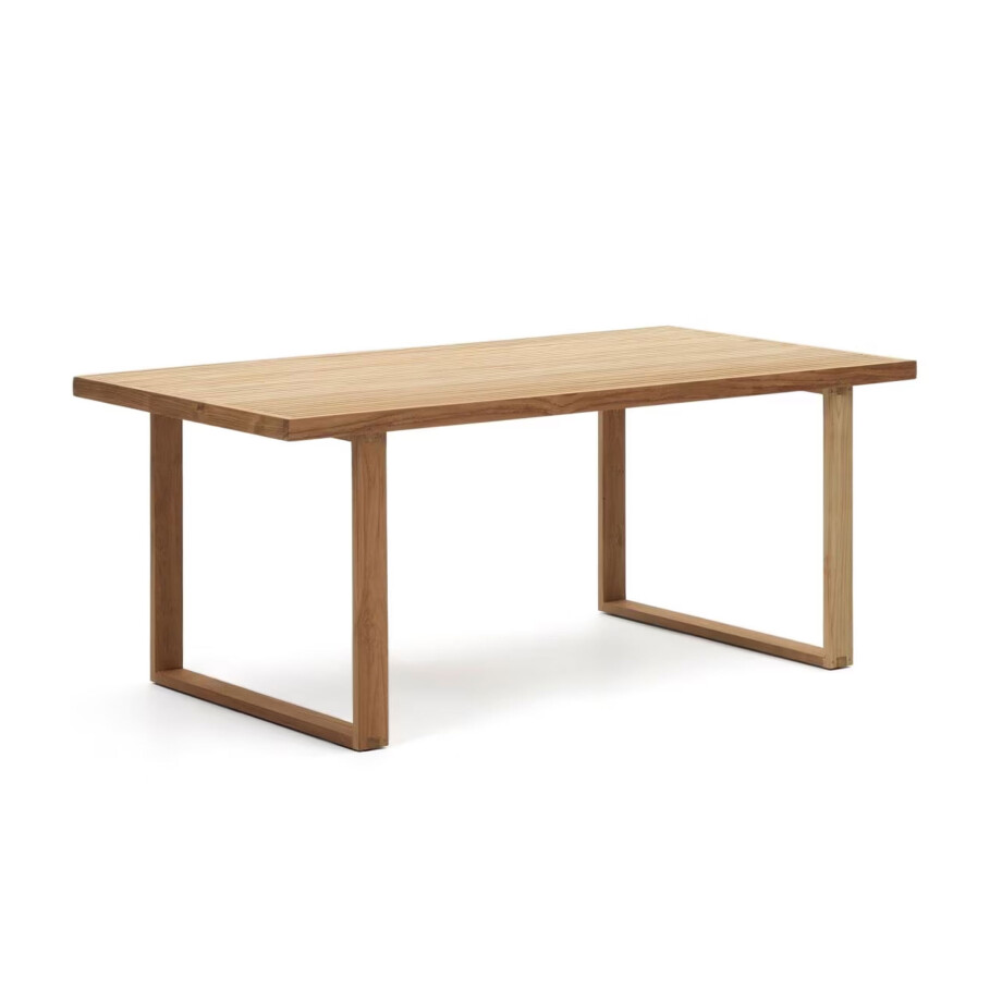 Kave Home Outdoor Eettafel 'Canadell' Teakhout, 180 x 90cm afbeelding 