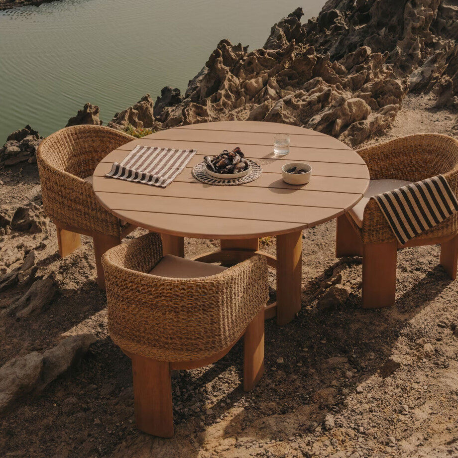 Kave Home Ronde Eettafel 'Xoriguer' Eucalyptushout, 140cm afbeelding 1