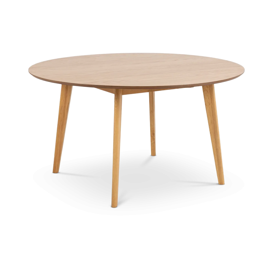 Jade houten eettafel naturel - Ø 140 cm afbeelding 1