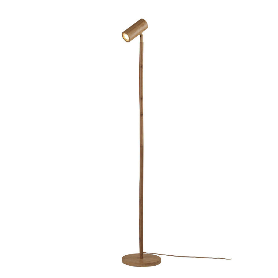 GOOD&MOJO Vloerlamp 'Java' Bamboe, 141cm, kleur Naturel afbeelding 1