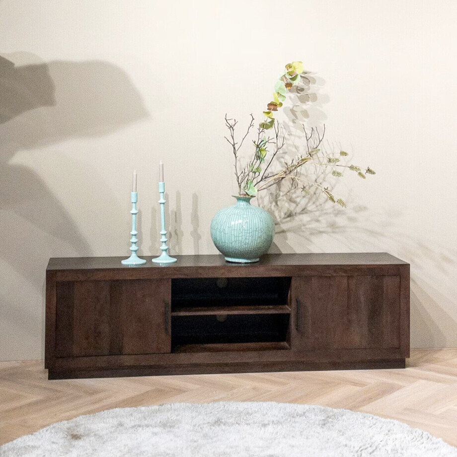 Livingfurn TV-meubel 'Jaxx' Mangohout, 150cm afbeelding 