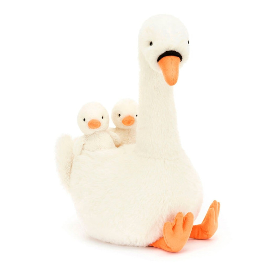 Jellycat Featherful Swan knuffel 39 cm afbeelding 1