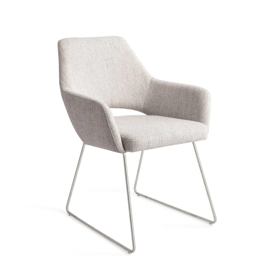 Jesper Home Eetkamerstoel 'Yanai' Slide Steel, kleur Pigeon afbeelding 1