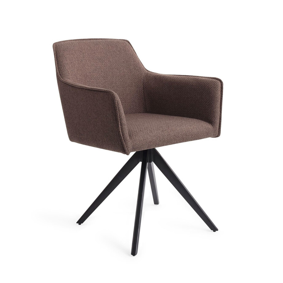 Jesper Home Eetkamerstoel 'Hofu' Turn Black, Draaibaar, kleur Potters Clay afbeelding 1