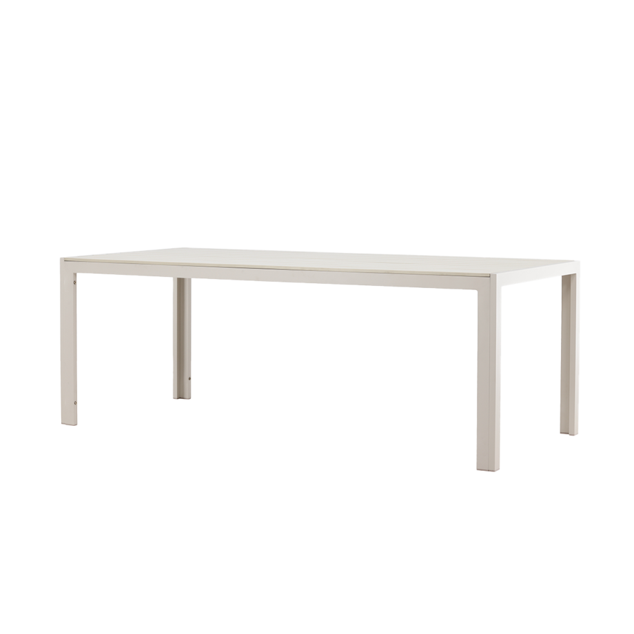 Joas polywood tuin eettafel beige - 205 x 90 cm afbeelding 1