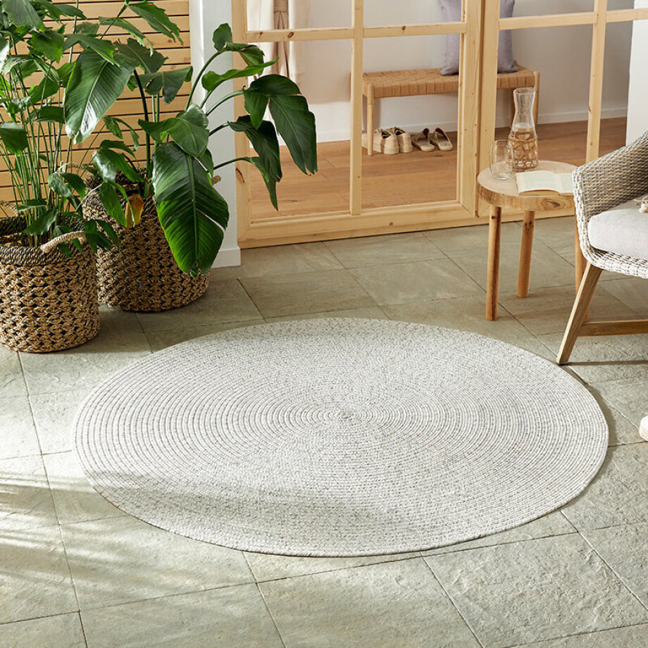Jute Buitenkleed Braids Rond Grijs Ø 200 Cm Laagpolig NORTHRUGS - Dekbed-Discounter.nl Jute Buitenkleed Braids Rond Grijs Ø 200 Cm Laagpolig NORTHRUGS - Dekbed-Discounter.nl afbeelding 1