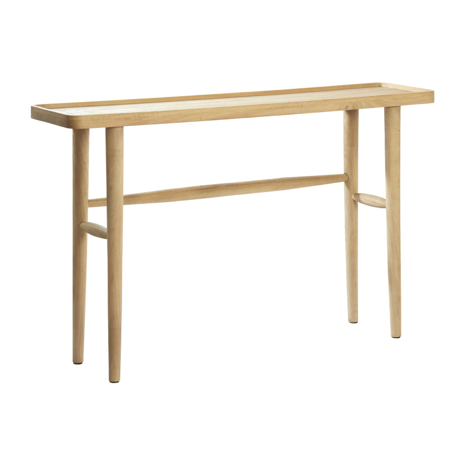 Light & Living Sidetable 'Qiano' Mangohout, 120cm, kleur Naturel afbeelding 1